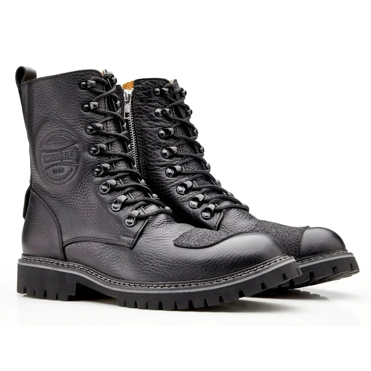 Nolds — botas para moto de piel negra de Umberto Luce (línea Rider+), vista principal
