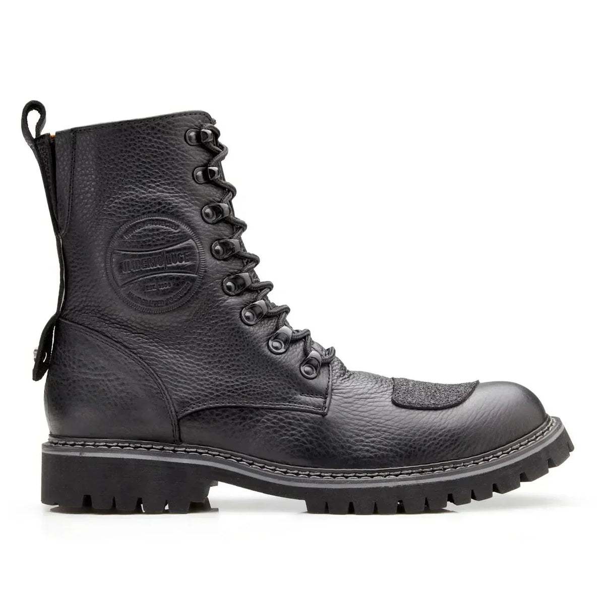 Nolds — botas para moto de piel negra de Umberto Luce (línea Rider+)
