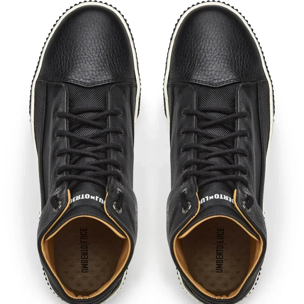 Bonhan Classics — tenis para moto de piel negra de Umberto Luce (línea Rider)