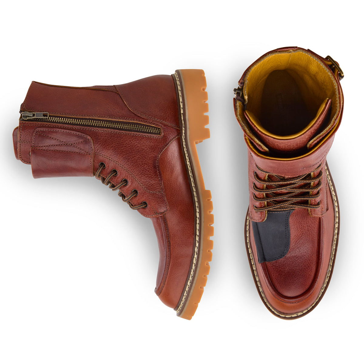 Dooney brown motorcycle boots
