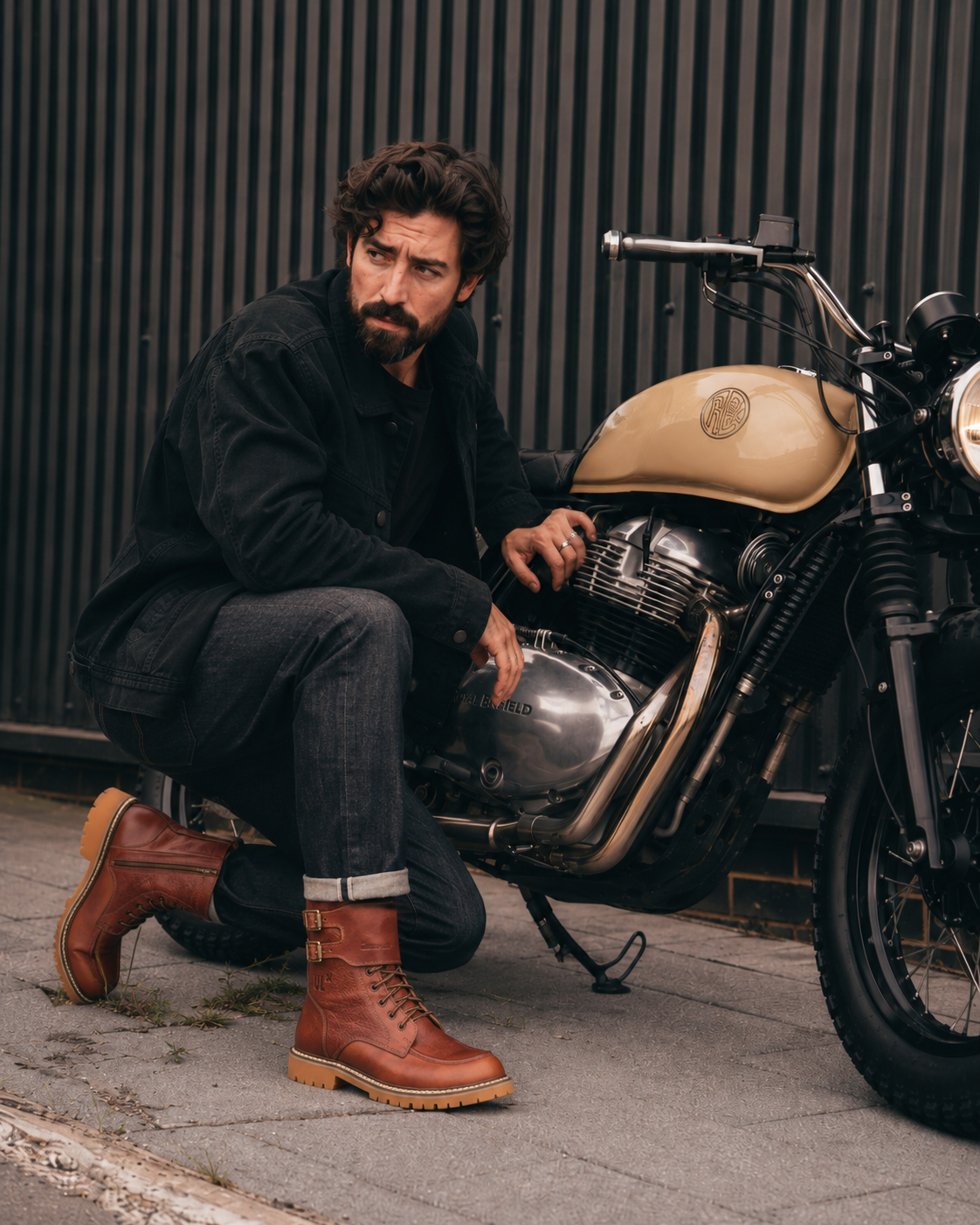 Dooney brown motorcycle boots