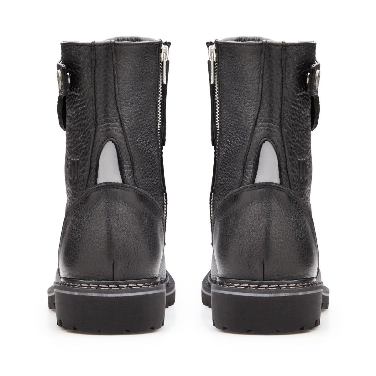 Rooney black motorcycle boots