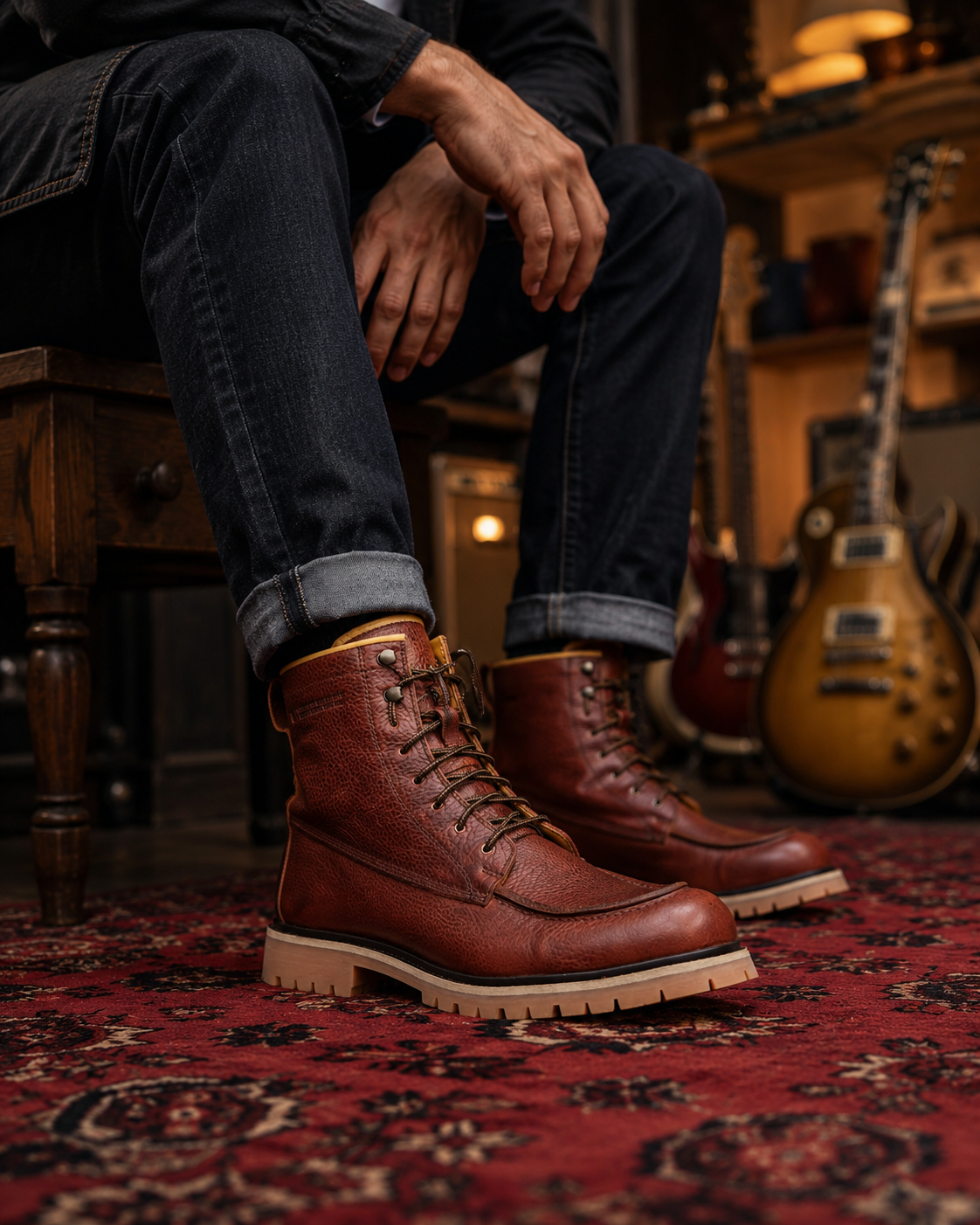 Wagon motorcycle boots