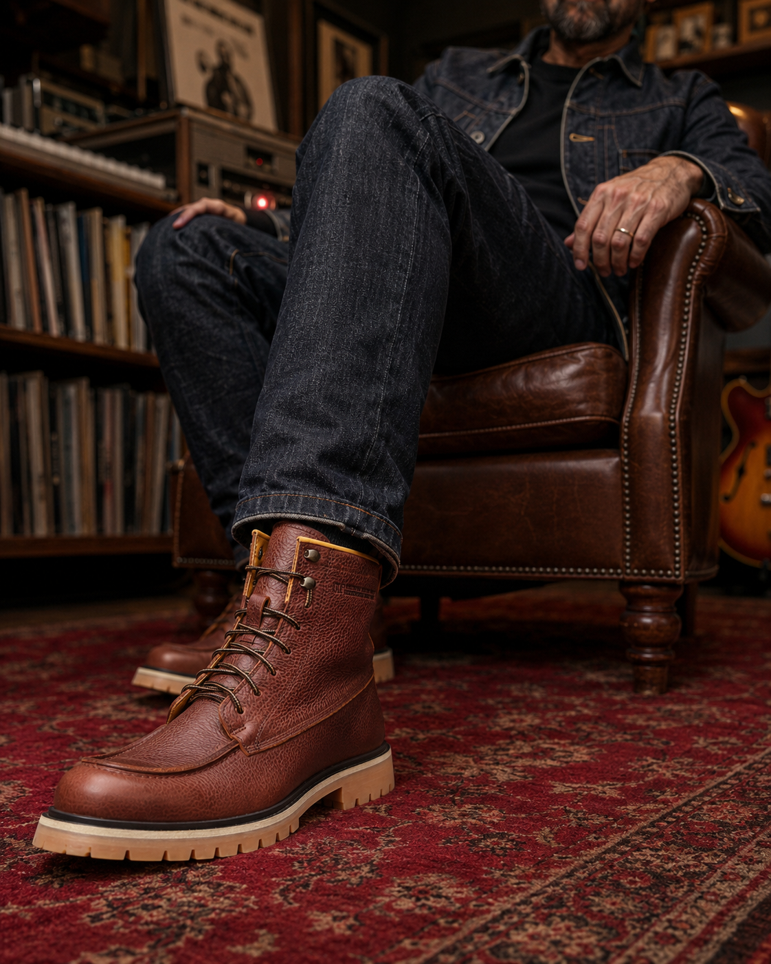 Wagon motorcycle boots